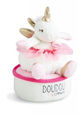 DOUDOU ET COMPAGNIE Licorne - boite &agrave; musique tournicoti