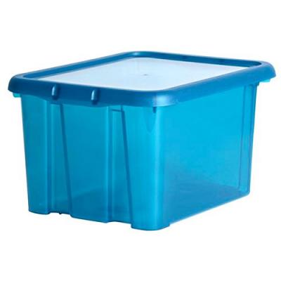 EDA Boite de rangement 30L Funny box bleu profond