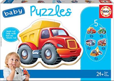 EDUCA BORRAS 5 Puzzles Baby - Les v&eacute;hicules Educa