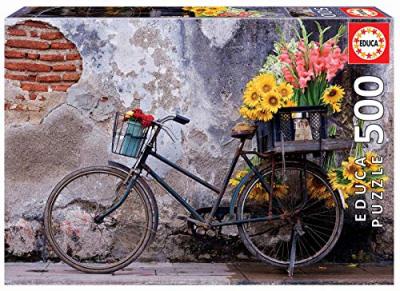 EDUCA 500 BICYCLETTE AVEC DES FLEURS