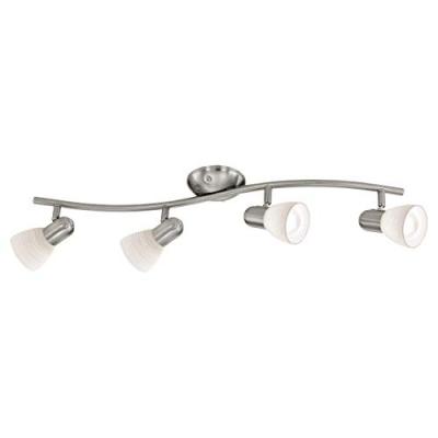 EGLO Spot DAKAR 1 4 ampoules nickel satin&eacute;