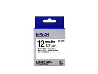 EPSON Tape - Lk4wbn Std Blk/Wht 12/9