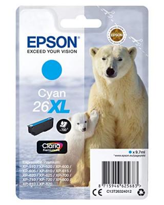 EPSON  Cartouche C13T26324012 26XL - Cyan