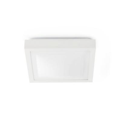 FARO BARCELONA Plafonnier 32x32 cms ip 44 blanc tola 2