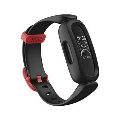 FITBIT Montre connect&eacute;e  Ace 3 noir et rouge sport