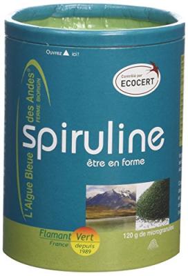 FLAMANT VERT Spiruline 120 G Microgranules