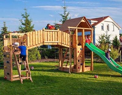 FUNGOO Plateforme de jeux en bois rainbow fortress