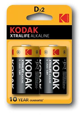 KODAK  - Piles - XTRALIFE Alcaline - D / LR20 - pack de 2 