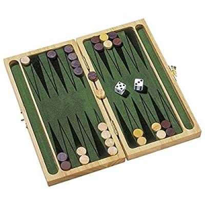 GOKI Jeu de backgammon en bois
