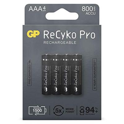 GP Pile rechargeable  4xAAA LR3 800 mAh