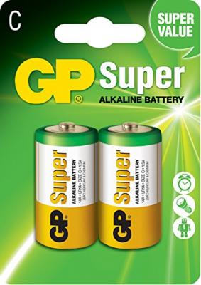 GP BATTERIES Lot 2 piles Alcalines LR14 - GP SUPER