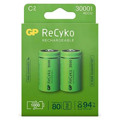 GP Pile rechargeable  ReCykO+ 2x C 3000 mAh
