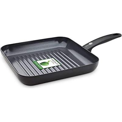 GREENPAN  Cambridge Poele Gril 28Cm Carr&eacute; Noir Infinity