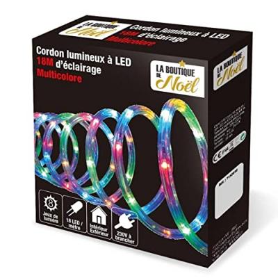 FEERIC LIGHTS & CHRISTMAS Guirlande tube LED d'ext&eacute;rieur - 18 m. - Blanc froid