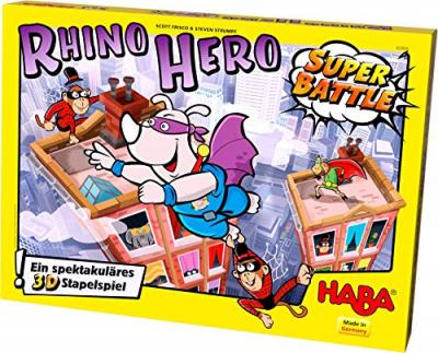 HABA  jeu d'&eacute;quilibre Rhino Hero - Super Battle (FR)