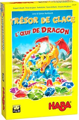 HABA Jeu de soci&eacute;t&eacute;  Tr&eacute;sor de glace L&rsquo;&oelig;uf de dragon 