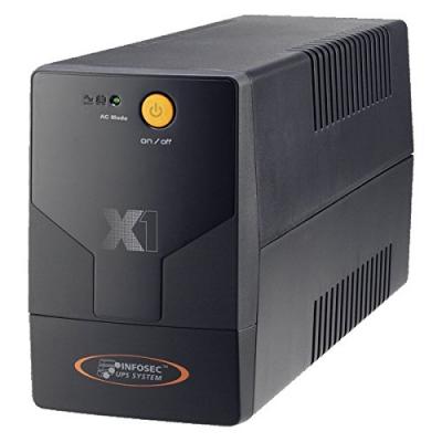 INFOSEC UPS SYSTEM Infosec X1- 500 Onduleur 500 VA Noir