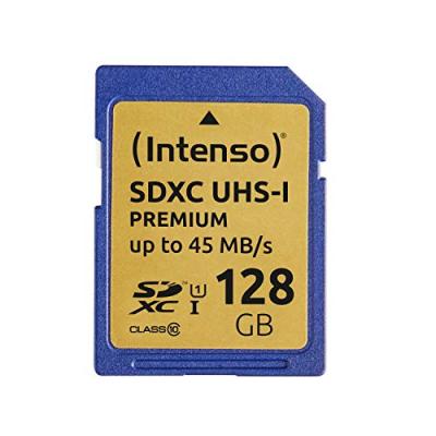 INTENSO  3421491 Carte m&eacute;moire SDXC Classe 10 128 Go