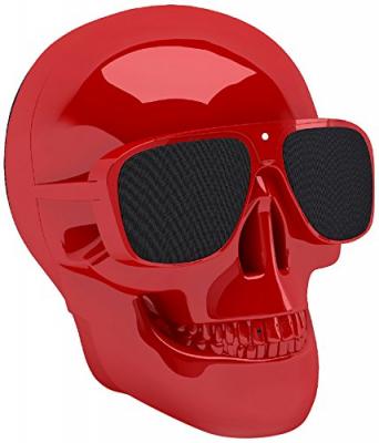 JARRE TECHNOLOGIES Enceinte portable Jarre T&ecirc;te de mort Rouge Glossy 