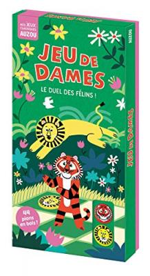 AUZOU Jeu de soci&eacute;t&eacute;  Jeu de dames Le duel des f&eacute;lins 