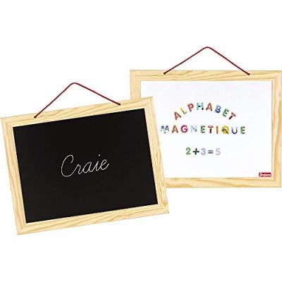 JEUJURA Ardoise en Bois Abc et Chiffres