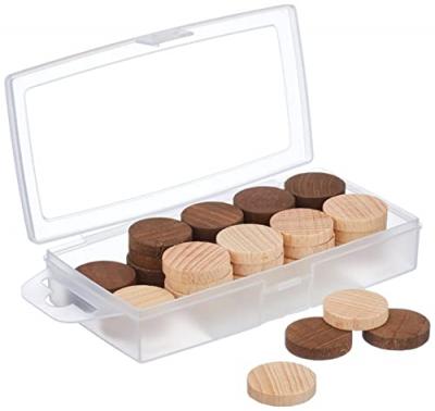 JEUJURA  Boite pions dames en bois