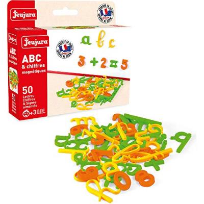 JEUJURA Coffret 50 lettres cursives aimant&eacute;es