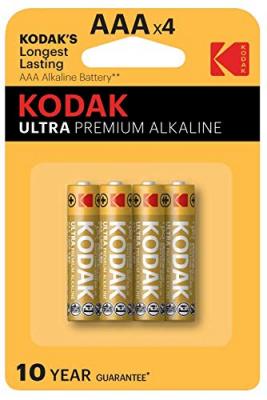 KODAK  - Pile - Ultra Premium Alcaline - AAA / LR03 - Pack de 4 