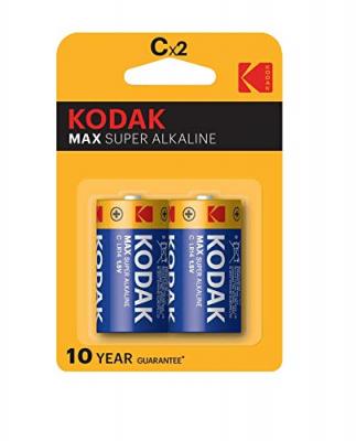 KODAK  Lot de 2 Piles alcaline MAX LR14/C - 1,5V 