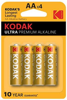 KODAK  - Pile - Ultra Premium Alcaline - AA / LR06 - Pack de 4 