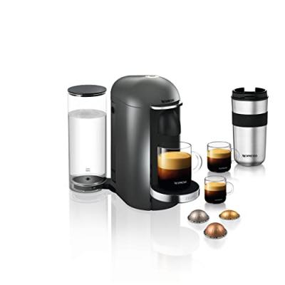 KRUPS  nespresso xn900t vertuo plus machine &agrave; caf&eacute; titane 