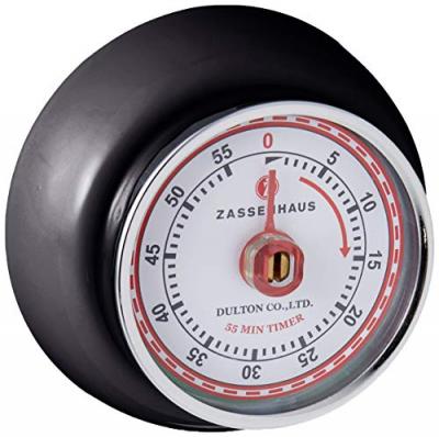 ZASSENHAUS KUCHENPROFI Minuteur aimant&eacute; Noir