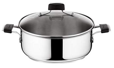 LAGOSTINA Sauteuse avec couvercle Tempra inox &Oslash;26 cm 4 l