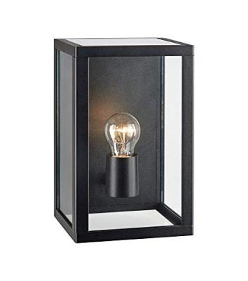 GENERIQUE Applique murale de jardin PELHAM Noire 1 ampoule