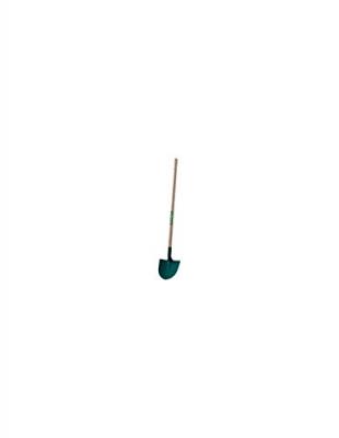 LEBORGNE  - Pelle ronde t&ocirc;le 29cm manche bois