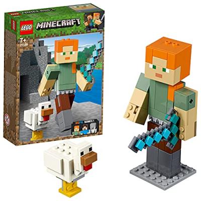 21149 Bigfigurine Minecraft Alex et son poulet