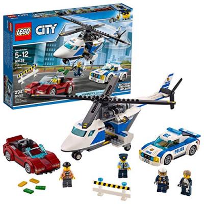 Lego Cos City Police &agrave; haute vitesse avec avion
