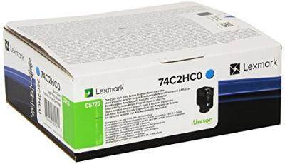 LEXMARK  74c2hc0 toner cyan, 12k pages