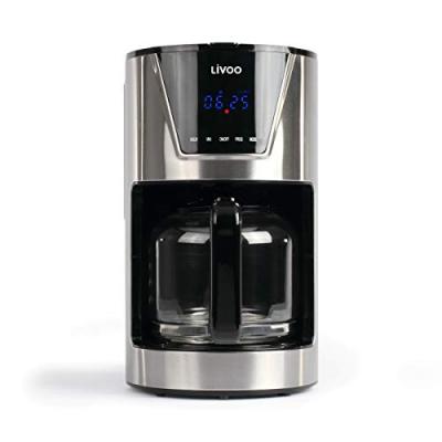 LIVOO  DOD172 Cafeti&egrave;re &eacute;lectrique programmable - Noir