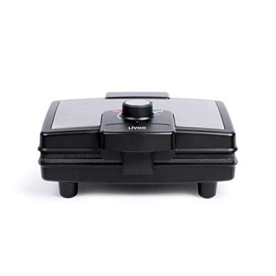 LIVOO  DOP217 - Gaufrier - 800 Watt - noir/gris 