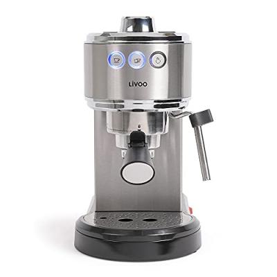 LIVOO Machine &agrave; caf&eacute; expresso  DOD186 1350W Gris 