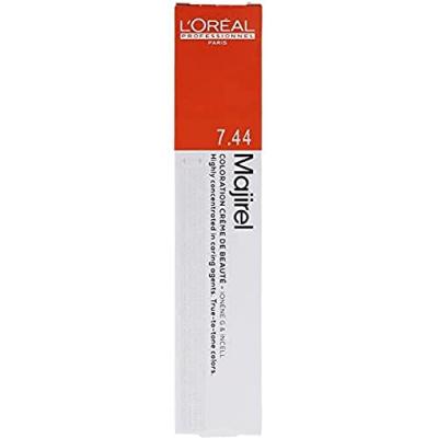 L OREAL PROFESSIONNEL Majirel N&deg;7.44 Blond Cuivr&eacute; Profond 50ml