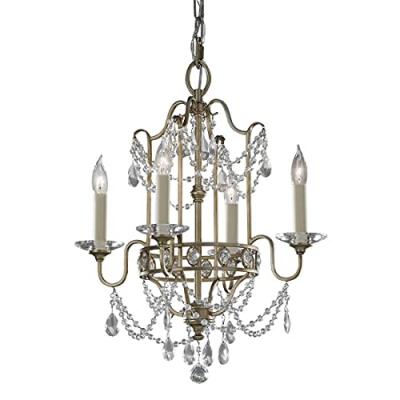 FEISS Chandelier gianna 4x60w argent dor&eacute;