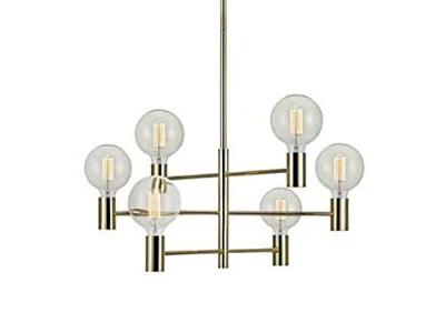 MARKSLOJD Suspension CAPITAL Laiton 6 ampoules