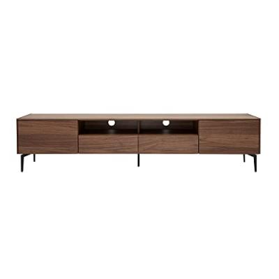 MILIBOO Meuble tv design placage noyer L200 cm bliss - Noyer