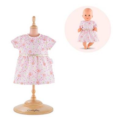 COROLLE  - fpp31 - robe rose pour poupon 30 cm