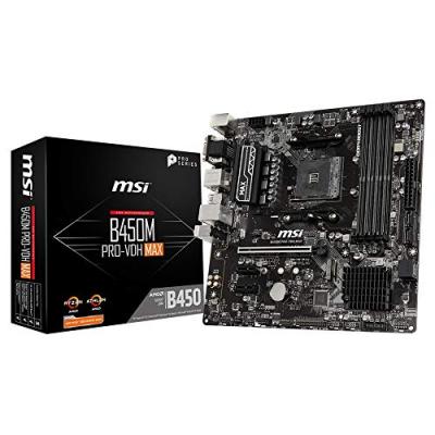 MSI Carte Mere  B450m Pro-vdh Max - Am4 - B450 - Micro Atx