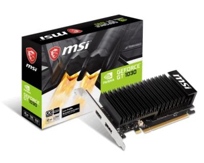 MSI Carte graphique >   Carte graphique  MS-V809GeForce GT 1030 2GHD4 LP OC