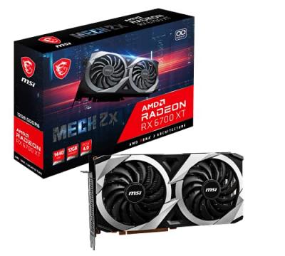 MSI  Carte Graphique Radeon RX 6700 XT MECH 2X 12G OC 