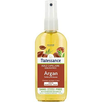 Natessance Argan - Huile de Beaut&eacute; Capillaire Sans Rincage, 150ml